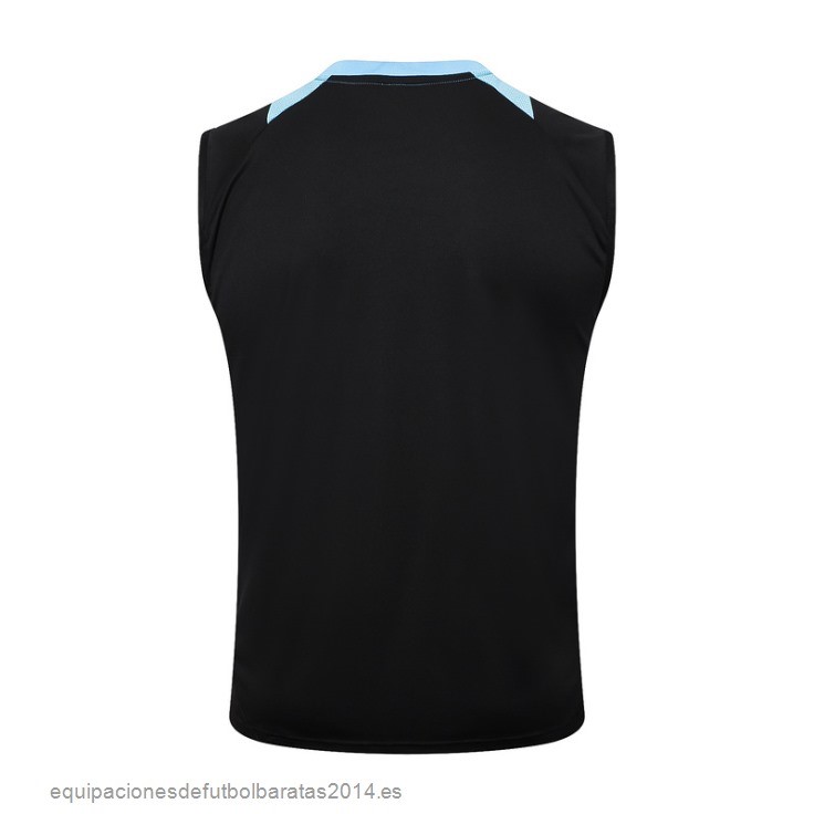 Nuevo Entrenamiento Sin Mangas Argentina 2024 Negro Azul Baratas